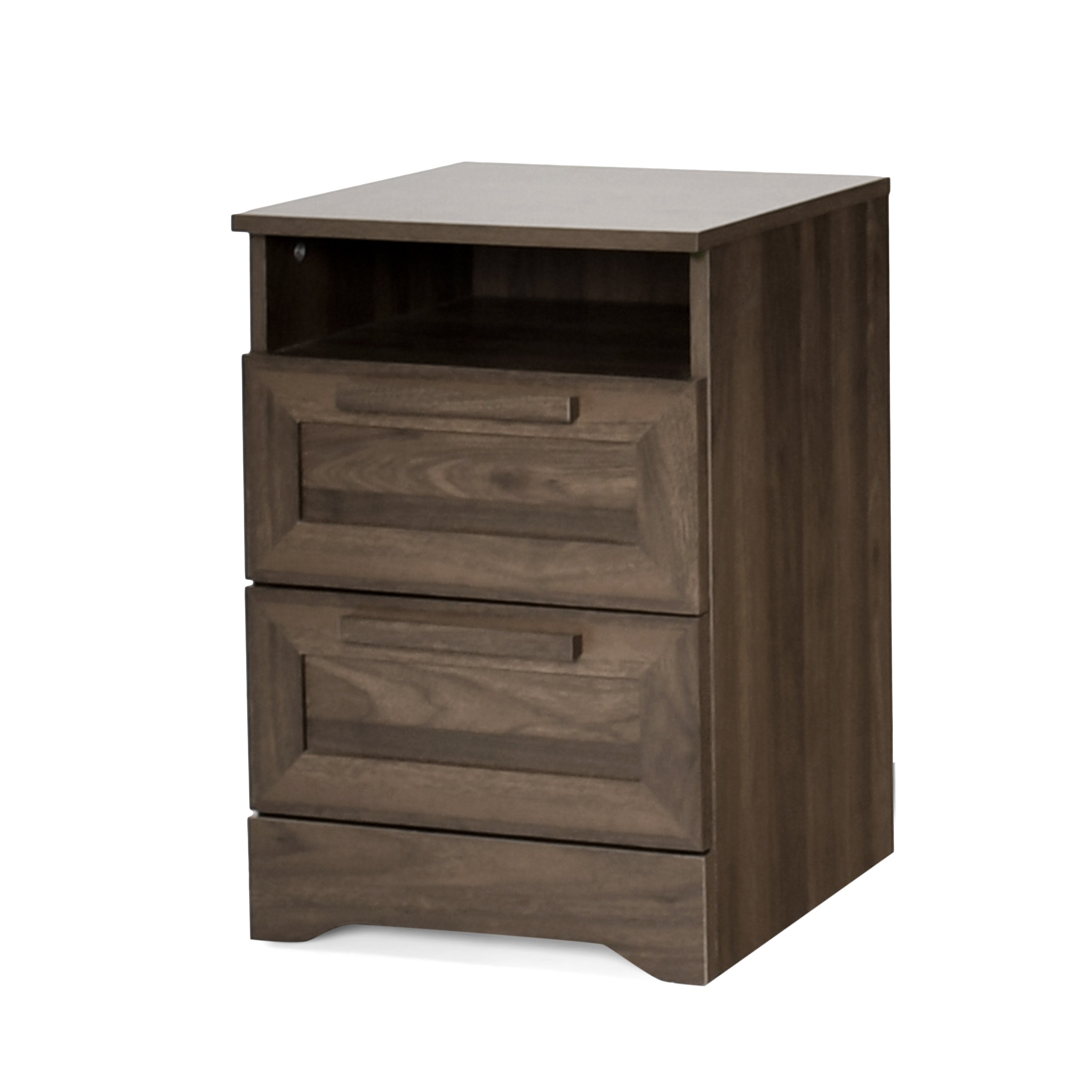 Broxon Rustic 2 Drawer Nightstand