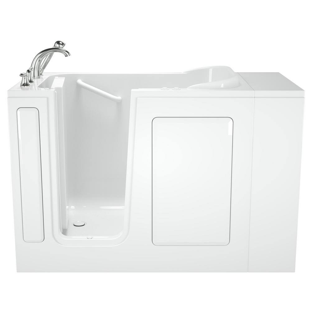 Safety Tubs Value Series 48 in. Left Hand Walk-In Whirlpool and Air Bath Bathtub in White SSA4828LD-WH