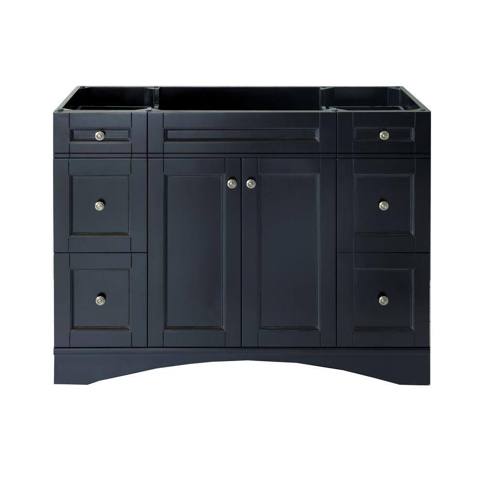 Virtu USA Elise 48 in W Bath Vanity Cabinet Only in Espresso