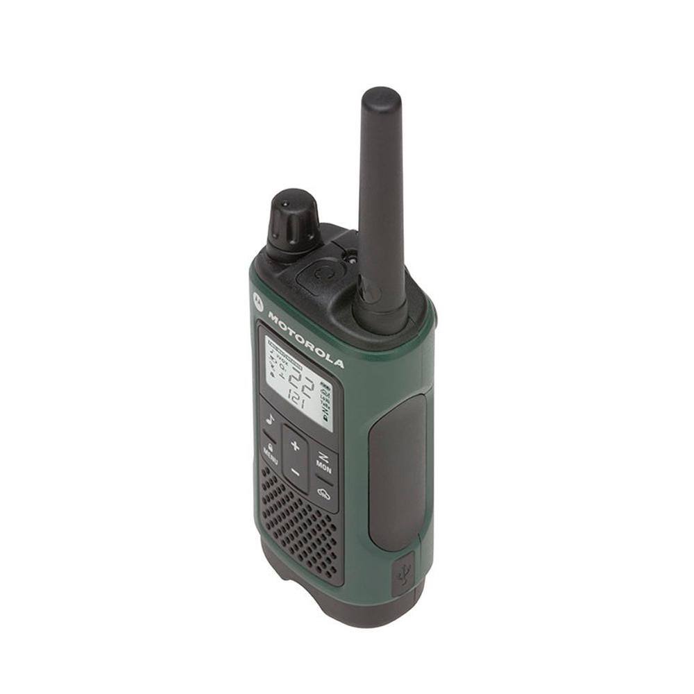 MOTOROLA Talkabout T465 FRSGMRS 2-Way Radios with 35 Mile Range and NOAA Notifications in Green T465