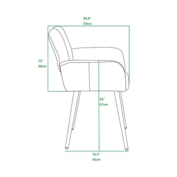 Fabric Upholstered Side Dining Chair with Metal Leg(fabric+Beech Wooden Printing Leg)，KD backrest