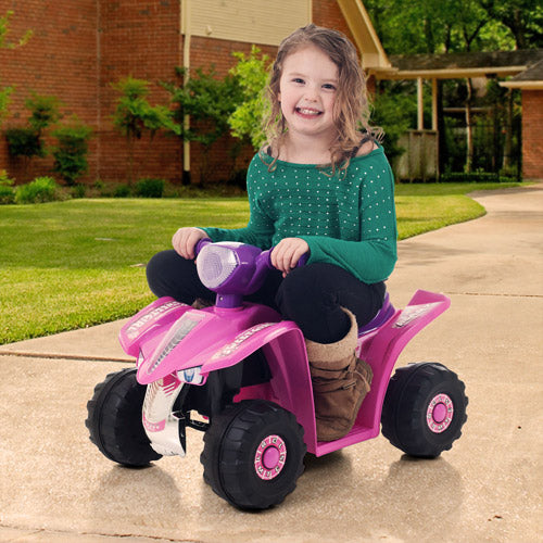 Rockin' Rollers Pink Princess Mini Quad Girls' 6-Volt Battery-Powered Ride-On