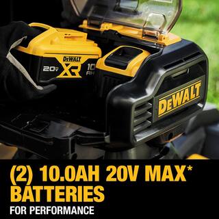 DEWALT 20V MAX 21.5 in. Battery Powered Walk Behind Self Propelled Lawn Mower with (2) 10Ah Batteries  Charger DCMWSP244U2