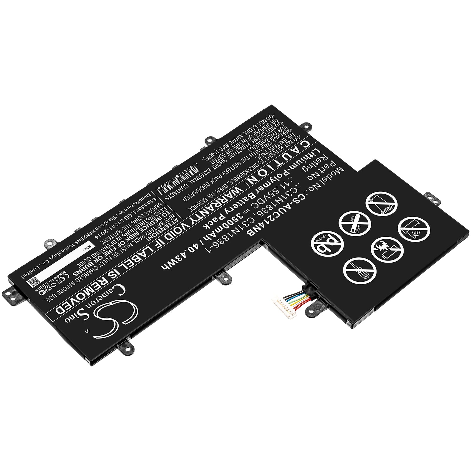 Asus C204MA1A C204MABU0005 C204MABU0010 C204MA Replacement Battery BatteryClerkcom Laptop and Notebook