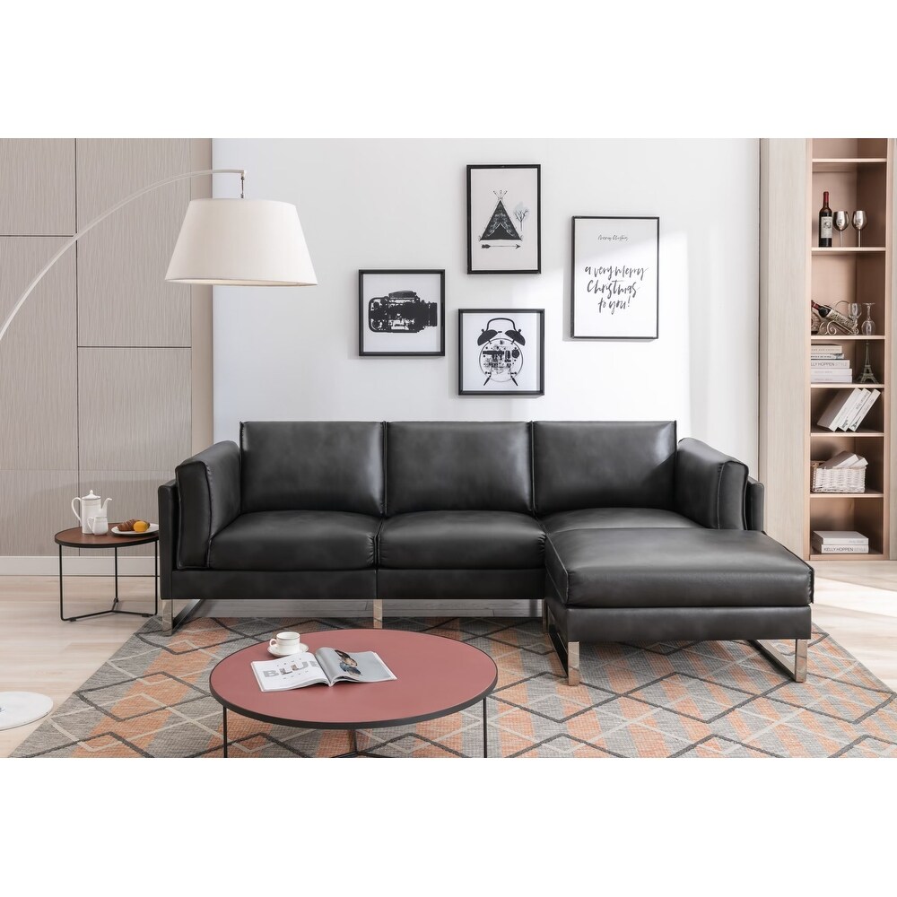 Morden Fort L Shaped Comfortable Contemporary Upholstered Sectional for Living Room