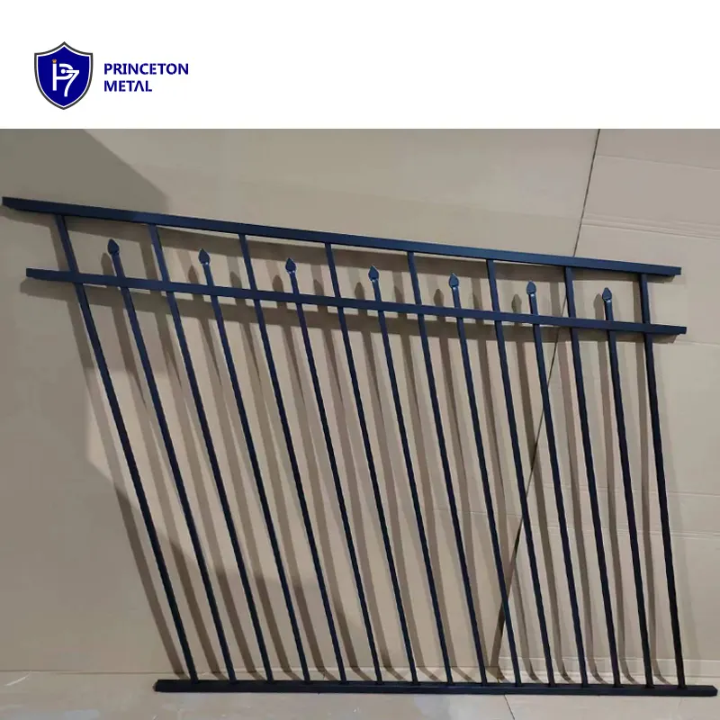 Commercial Anti shock no rust metal picket fencing aluminum Garden residential Aluminum rakable Fence Panels