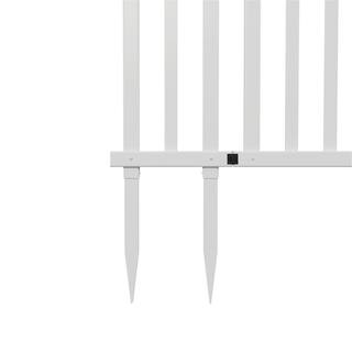 Zippity Outdoor Products 4.7 ft. x 3.4 ft. White Vinyl Burbank Fence Gate ZP19071