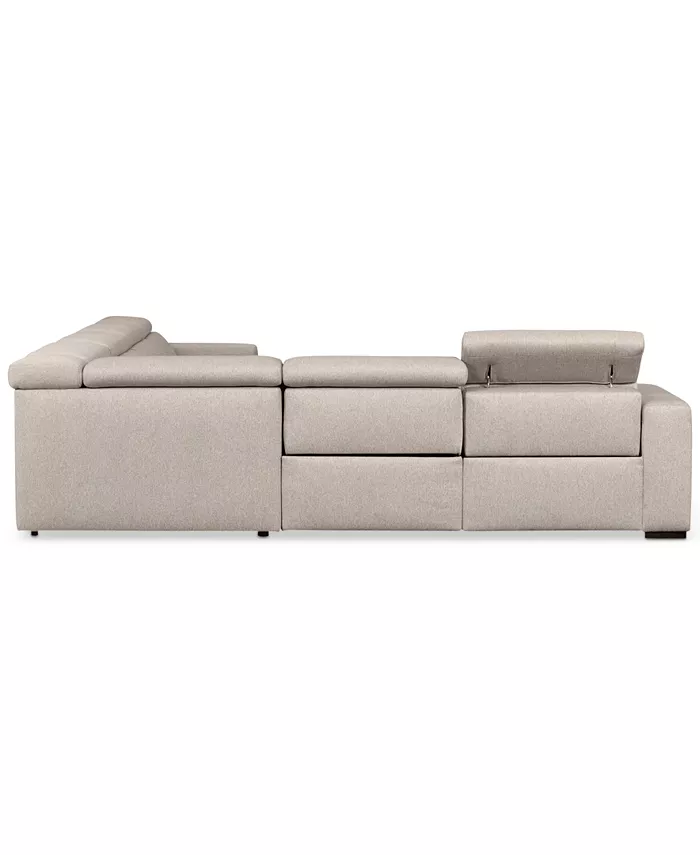 Furniture Nevio 157 6-Pc. Fabric Sectional Sofa with Chaise