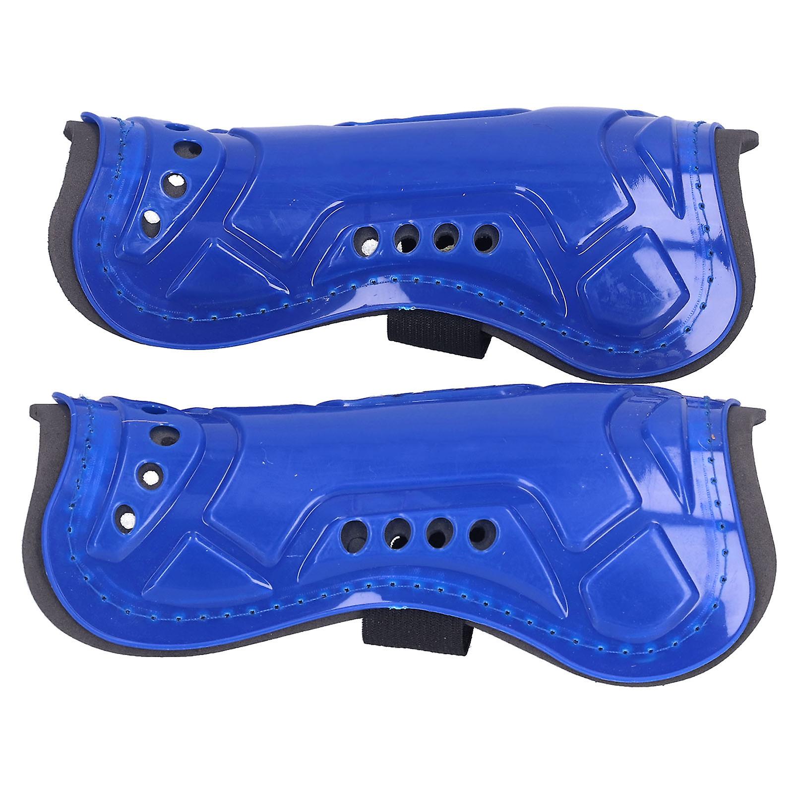 1 Pair Soccer Shin Pads Guard Football Sports Leg Protector Shin Pad For Adults Trainingblue