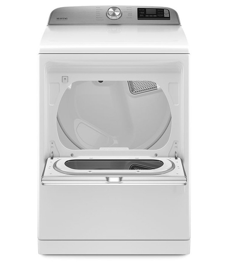 Maytag 7.4 Cu. Ft. White Smart Capable Gas Dryer With Extra Power Button