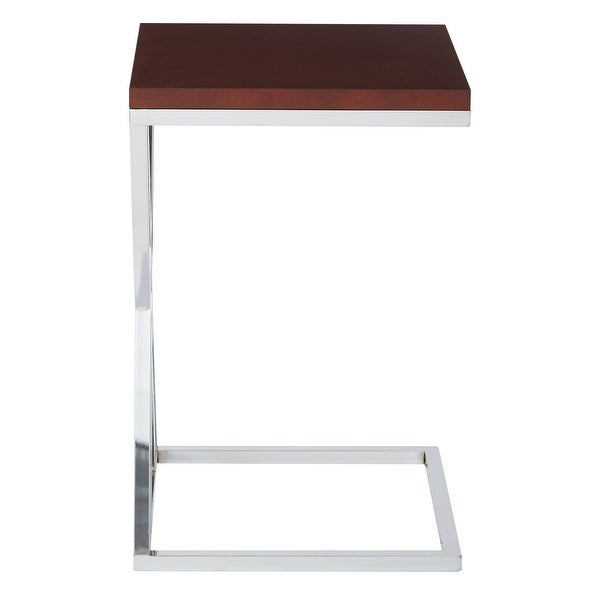 Wall Street Side Table in Chrome Finish