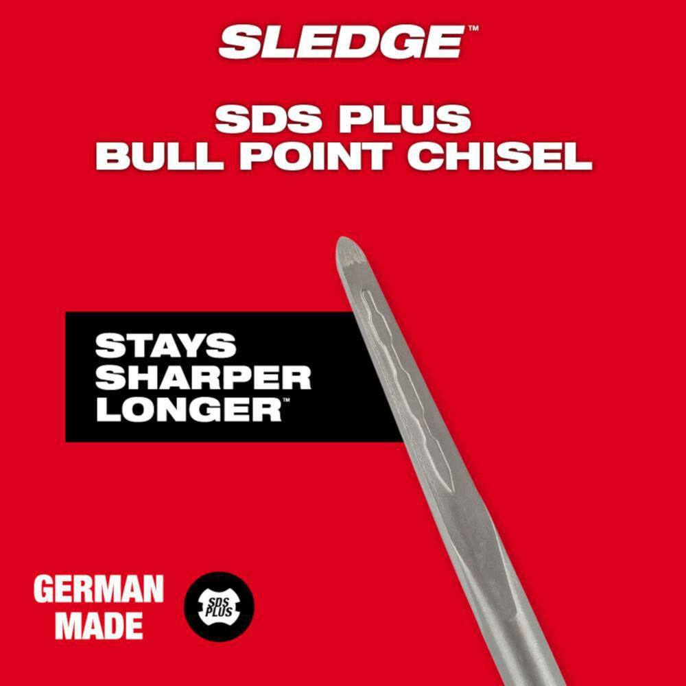 MW 10 in. SLEDGE SDS-PLUS Bull Point Chisel 48-62-6050