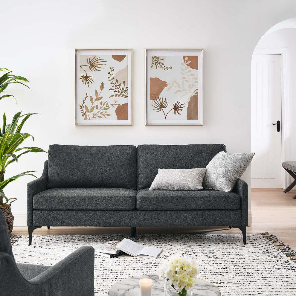 Corland Upholstered Sofa   Midcentury   Sofas   by Modway  Houzz