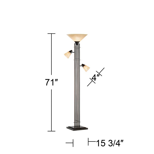 Tall Bronze Champagne Glass For Living Room Reading Bedroom Office