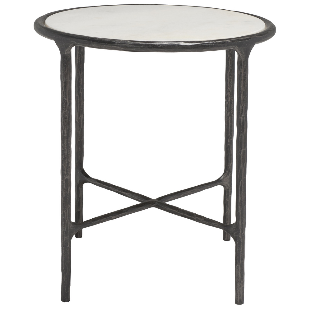 SAFAVIEH Couture Jessa Forged Metal Round End Table   18\