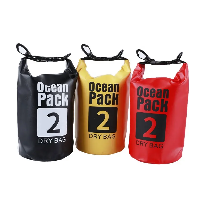 Outdoor Floating Boating Fishing Swimming Dry Bag Custom Logo 2L 5L 10L 15L 20L 30L 500d Pvc Ocean Pack Waterproof Dry Bag