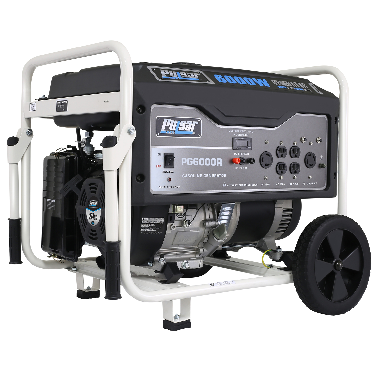 Pulsar 5000 W 120/240 V Gasoline Portable Generator