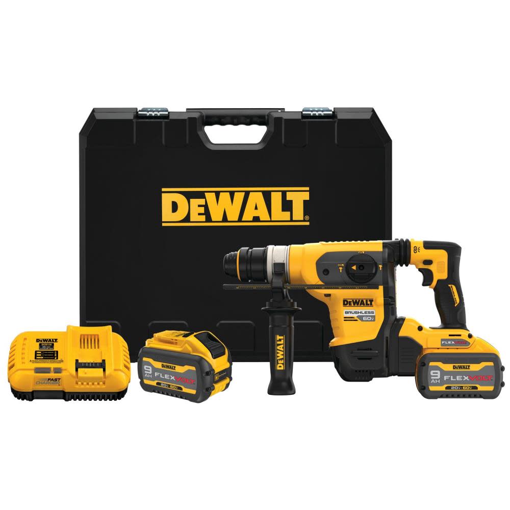 DEWALT 60V MAX 1 1/4 Brushless SDS PLUS Rotary Hammer Kit