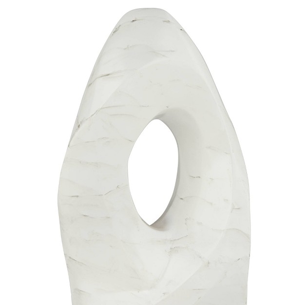 High Painted White Sculpture