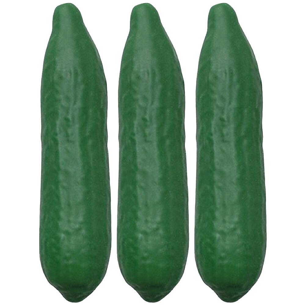 3pcs Vegetable Shape Squeezing Ball Relief Squeezing Toy Stretchy Cucumber Squeeze Toys