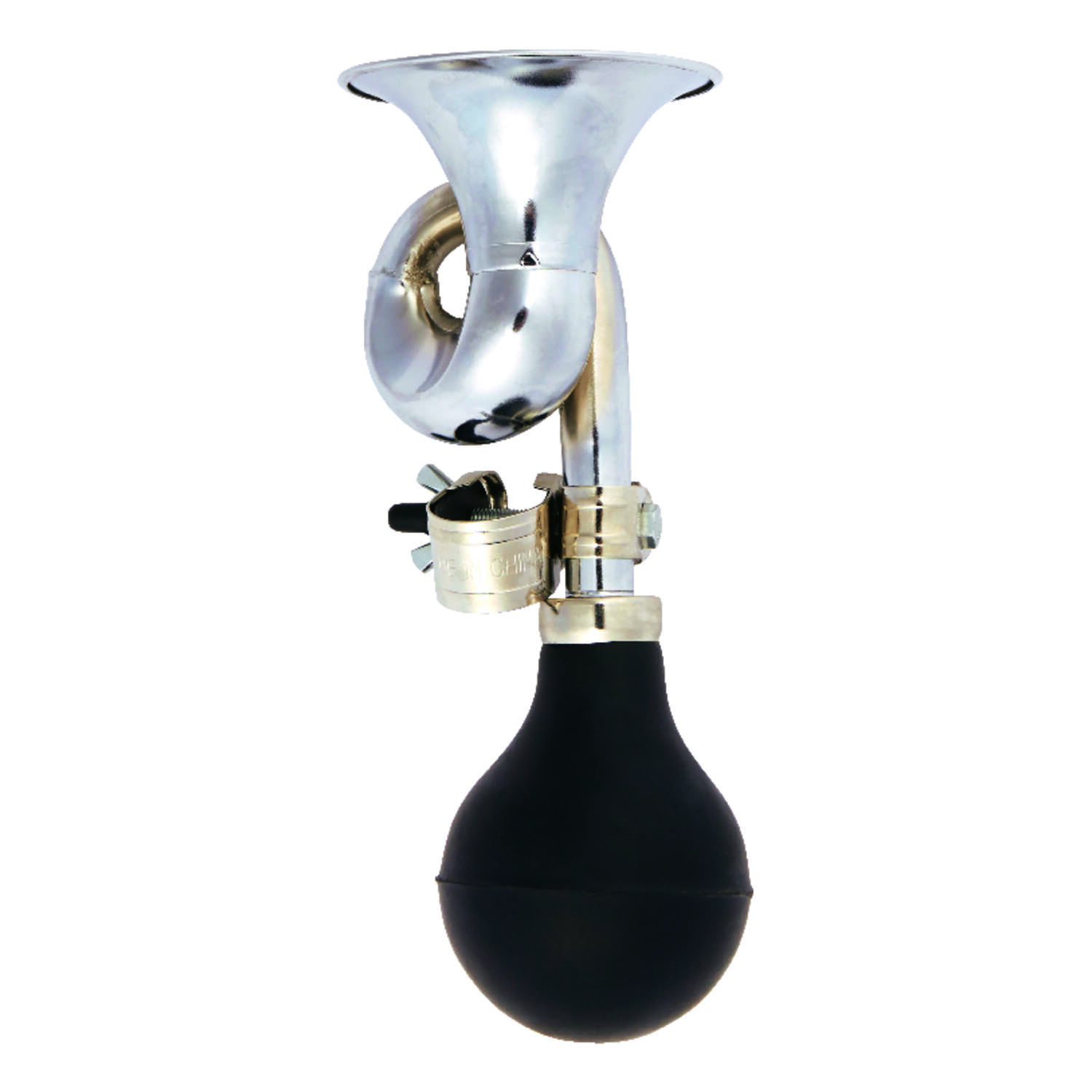 Bell Sports Honker 300 Steel Bugle Horn Silver/Black