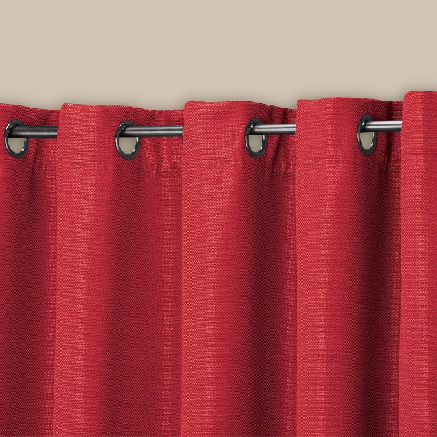 Collections Etc Textured Grommet Top Blackout Curtain Panel