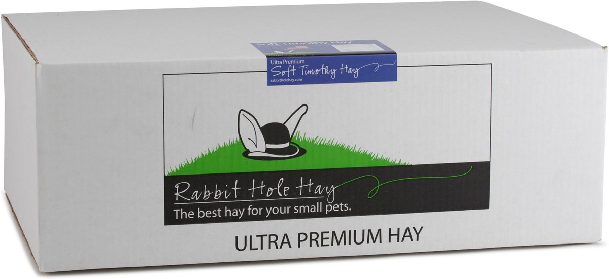 Rabbit Hole Hay Ultra Premium Soft Timothy Hay Chinchilla， Rabbit， and Guinea Pig Food