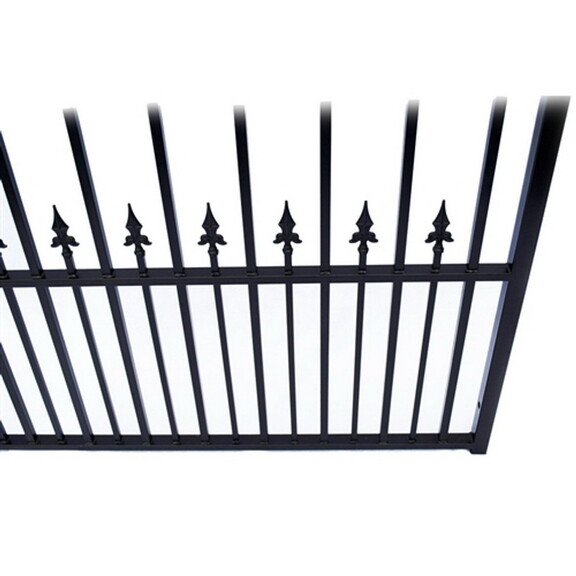 ALEKO DG14PRAD AP Steel Dual Swing Driveway Gate  ...