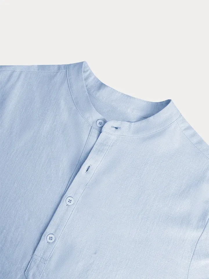 Men's ice cream cotton linen casual long-sleeved shirt-Buy 2 Free Ship