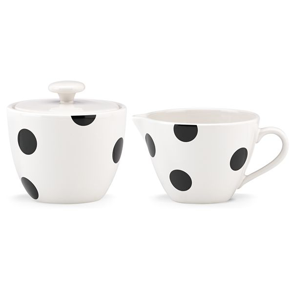 kate spade new york kitchen Deco Dot 3 Inch Sugar and Creamer Set