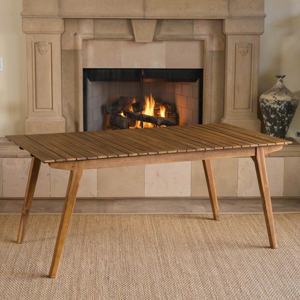 Serena Farmhouse Cottage 69 inch Rectangle Wood Dining Table by Christopher Knight Home   Brown