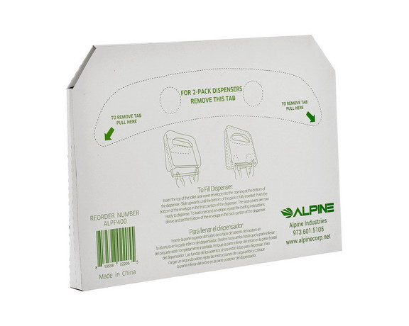 Alpine Industries P400 C Half Fold Toilet Seat Cov...