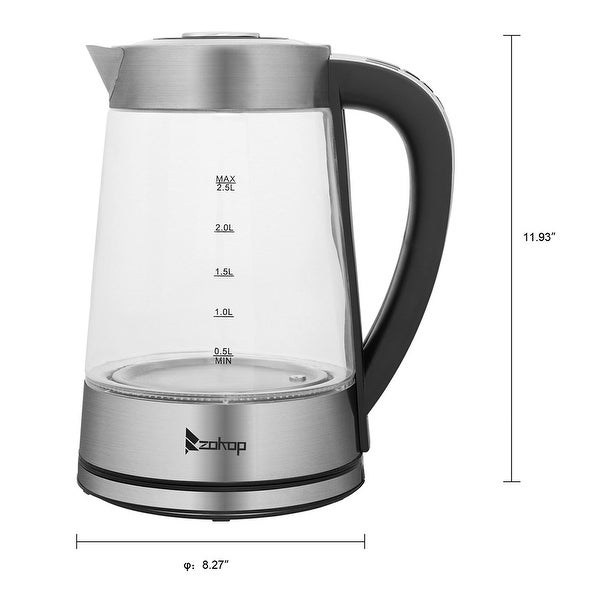 2.2L Electric Stainless Steel Kettle， with Blue Light