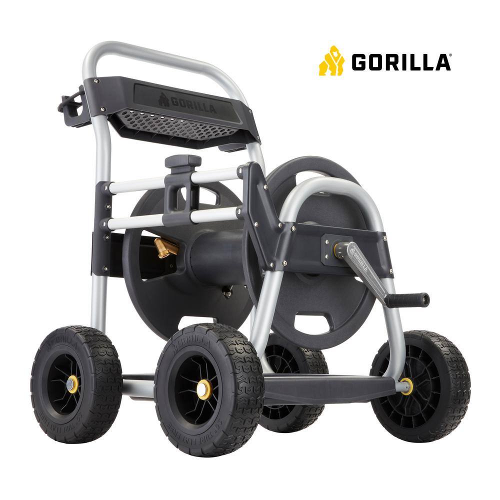 Gorilla 250 ft. Aluminum Heavy-Duty Hose Reel Cart GRC-250G