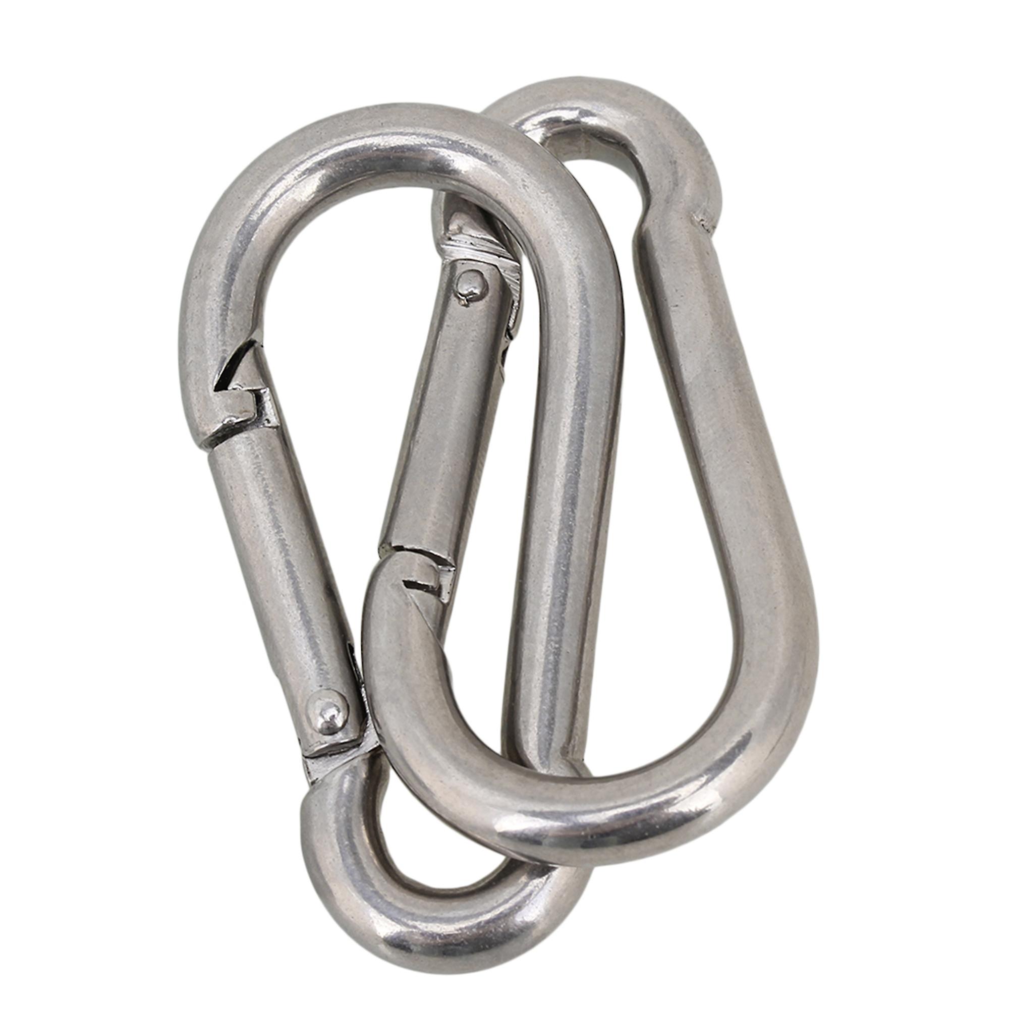 Multifunctional Spring Snap Quick Link Lock Carabiner Stainless M6