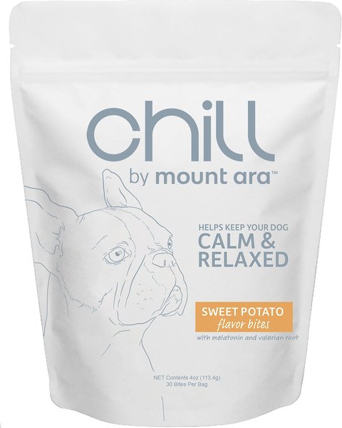 Mount Ara Chill Bites Sweet Potato Dog Treats， 4-oz