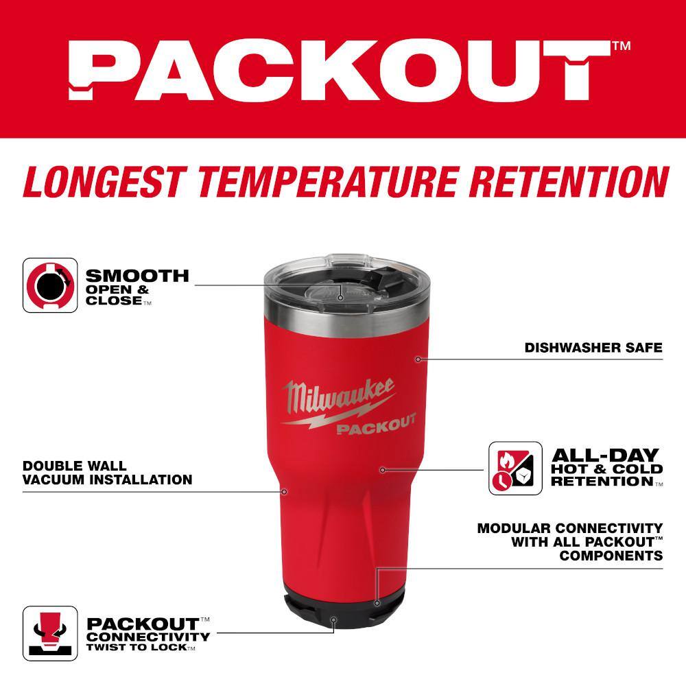 MW PACKOUT Red 30 oz. Tumbler 48-22-8393R