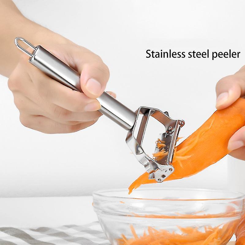 Kitchen Tools Stainless Steel Double Head Multifunctional Peeler Peeling Grater