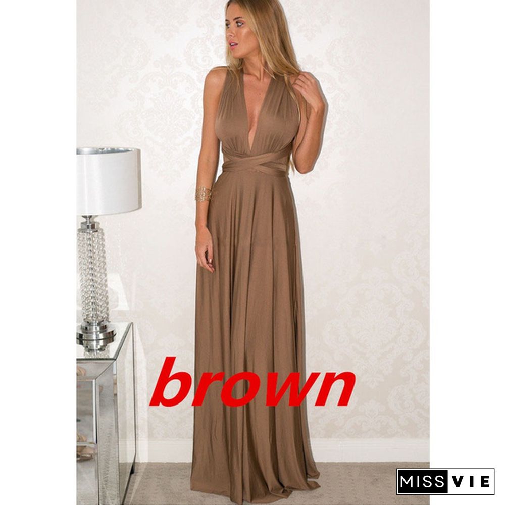 Women's Fashion Sexy Dress Formal Dress A Variety Of Ways To Wear Cross-Flush Sexy Skirt 15 Colors