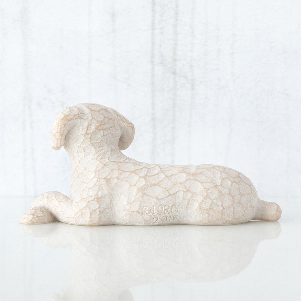 Willow Tree  Love My Dog (Small, Lying Down) Figurine