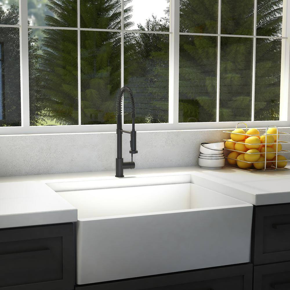 ZLINE Kitchen and Bath ZLINE Apollo Kitchen Faucet in Matte Black (APL-KF-MB) APL-KF-MB