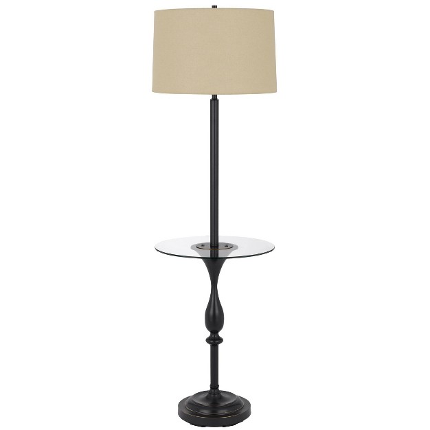 Metal Floor Lamp Dark Bronze chrome Cal Lighting