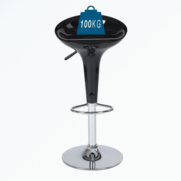 Set of 2 Swivel Adjustable Height Bar Stools