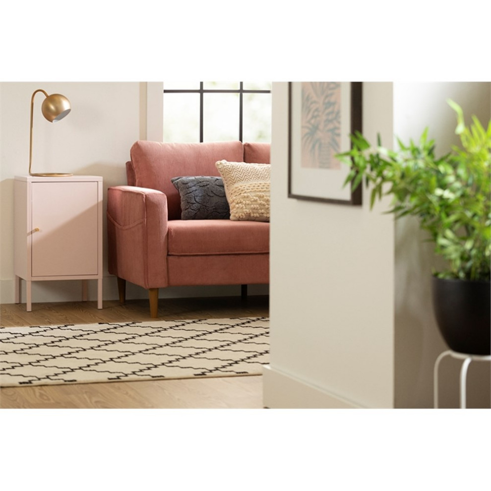 Metal One Door End Table Crea South Shore   Contemporary   Side Tables And End Tables   by Homesquare  Houzz