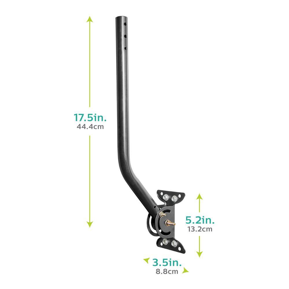 Philips Universal Adjustable HDTV Antenna J-Mount with Mounting Bracket and Hardware for Attic and Outdoor TV Antennas SDW122027