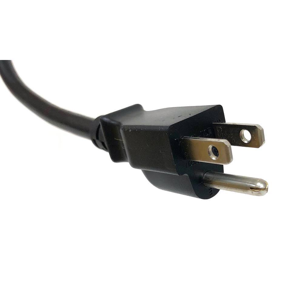 Micro Connectors Inc 10 Feet Universal AC Power Cord UL Approved NEMA 5-15P to C13 Black 2-Pack M05-113UL10-2P