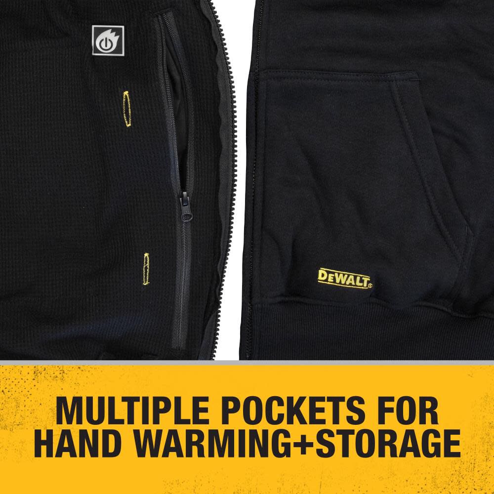 DEWALT 20V Max Mens Heated Bare Tool Hoodie Medium Black DCHJ067B-M from DEWALT