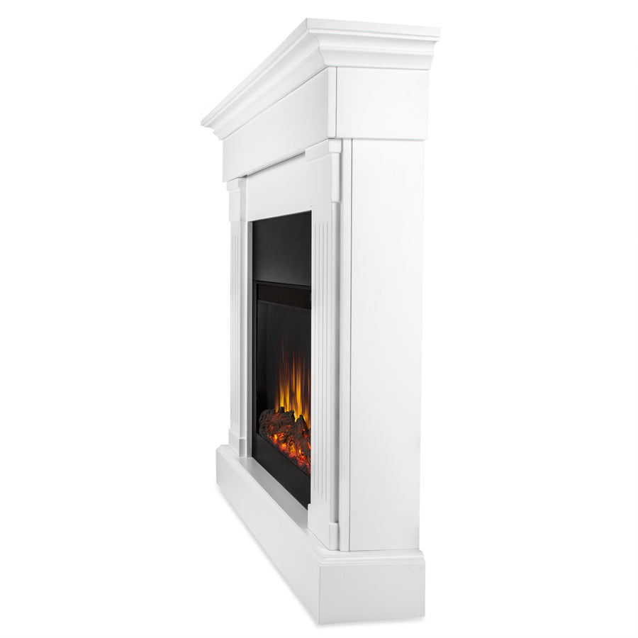 Real Flame Crawford Slim Line Electric Fireplace-Finish:White