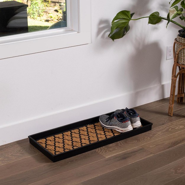 Birdrock Home Rubber Boot Tray With Coir Insert 34 Inch