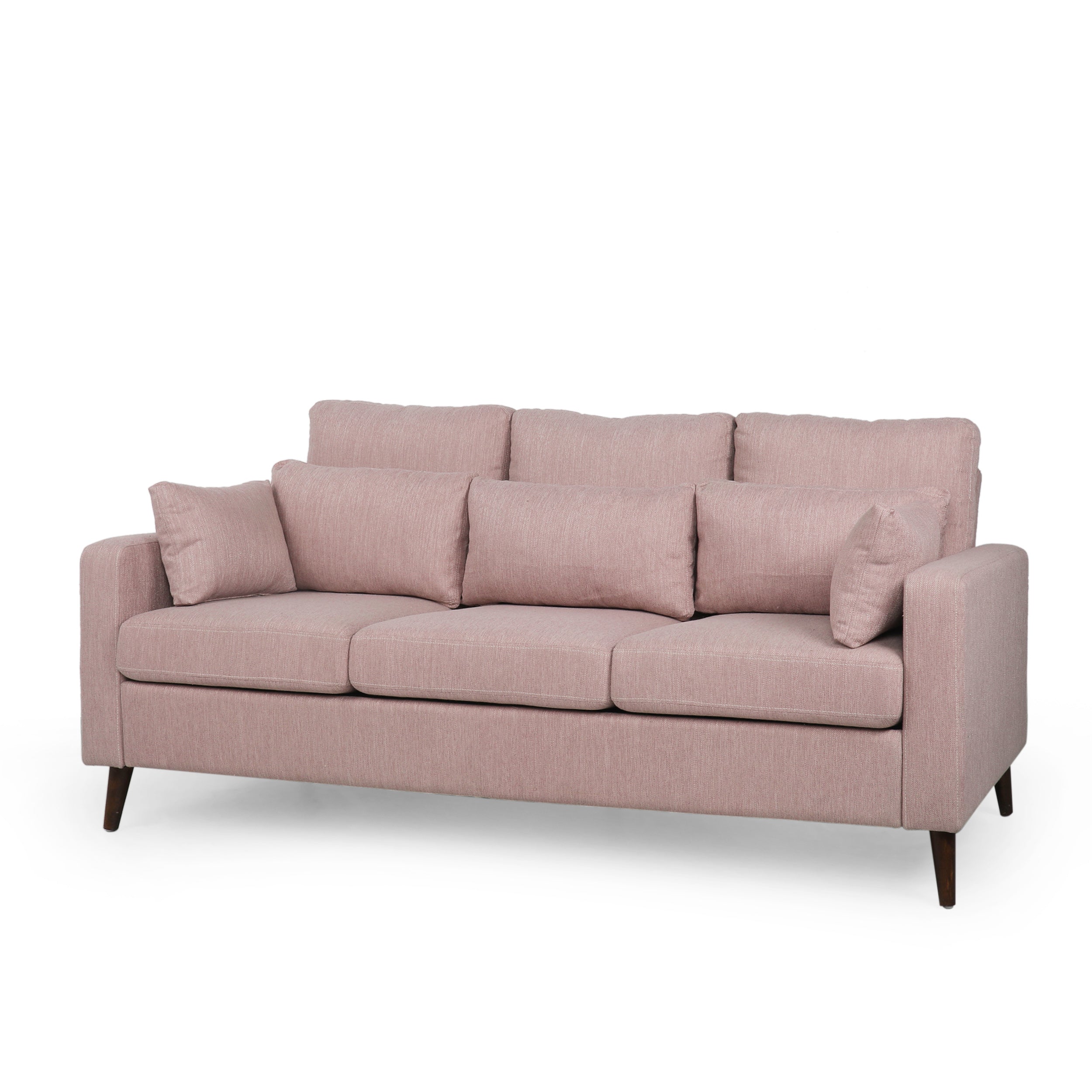 Elleah Contemporary 3 Seater Fabric Sofa